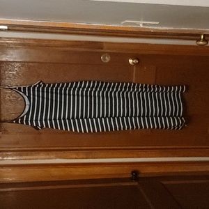 Black and white maxi dress